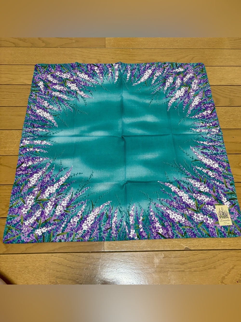 Lavender Multicolor 100%Cotton Handkerchief/Bandana/Scarf size 52cm/20.5”